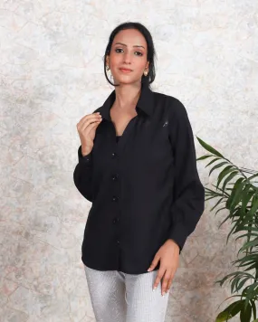 Black Cotton Shirt