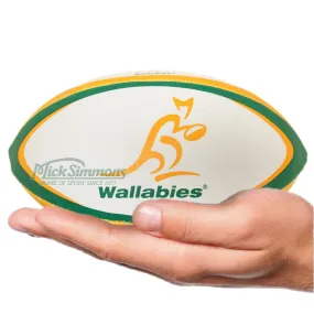 Gilbert Wallabies Australian Rugby Union Replica Midi Ball - 10 inch