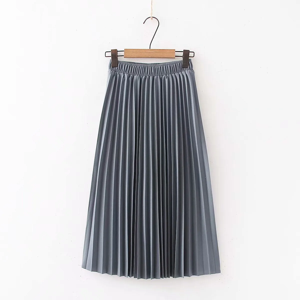 2022 Women Summer A-Line Pleated Skirt High Waist Elegant Pink Skirt Casual Clothes Faldas Jupe Femm