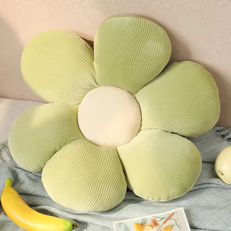 30/75cm six Petal Flower Cushion Girly Room Decor Sunflower Pillow Bay Window Grey Flower Setting for Kids Bedroom Seat Pillow v1