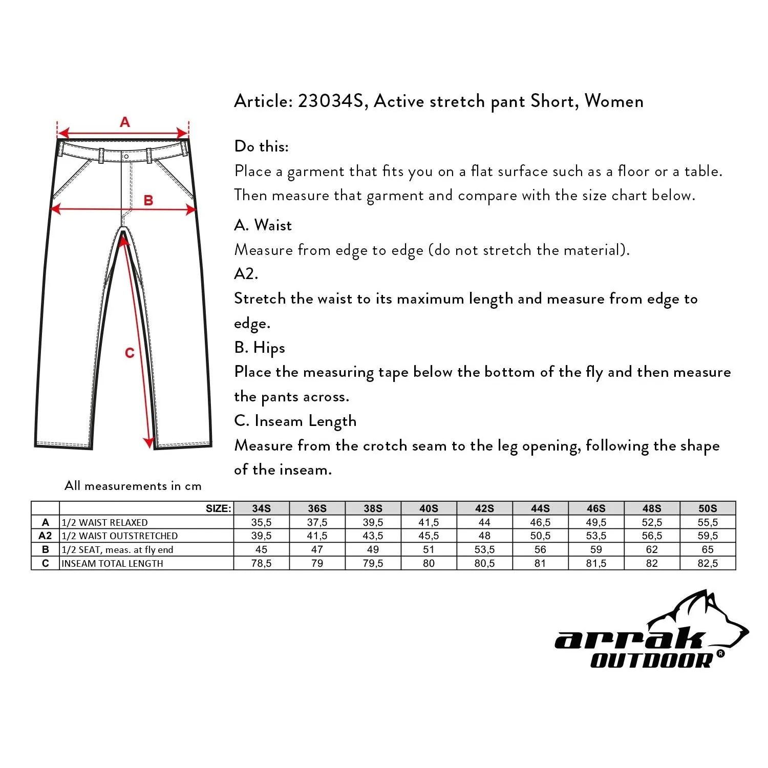 Active Stretch Pants Lady Fuchsia (Short)