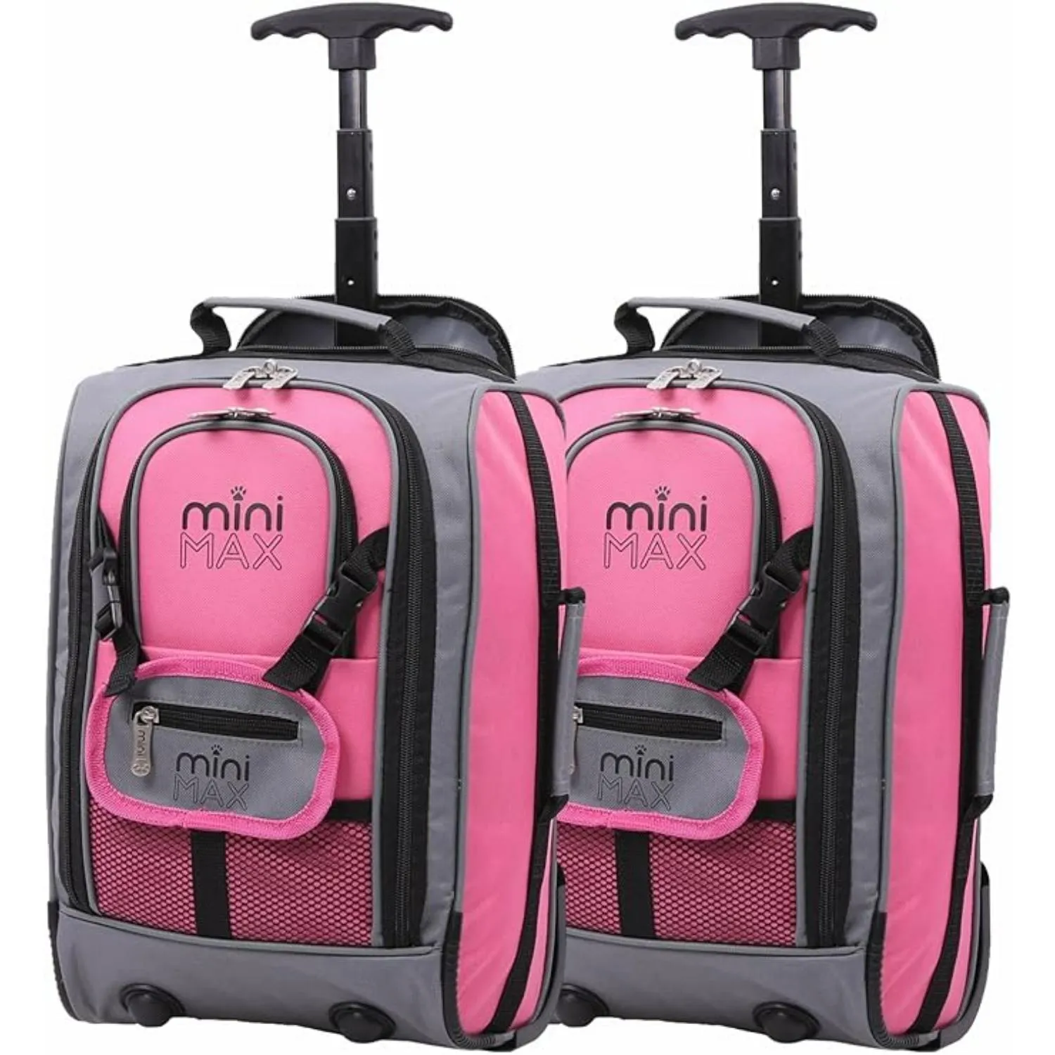 Aerolite MiniMax Ryanair Maximum 40x20x25cm Size Cabin Hand Luggage, 20L Under Seat Trolley Backpack With Wheels, 2 Year Warranty