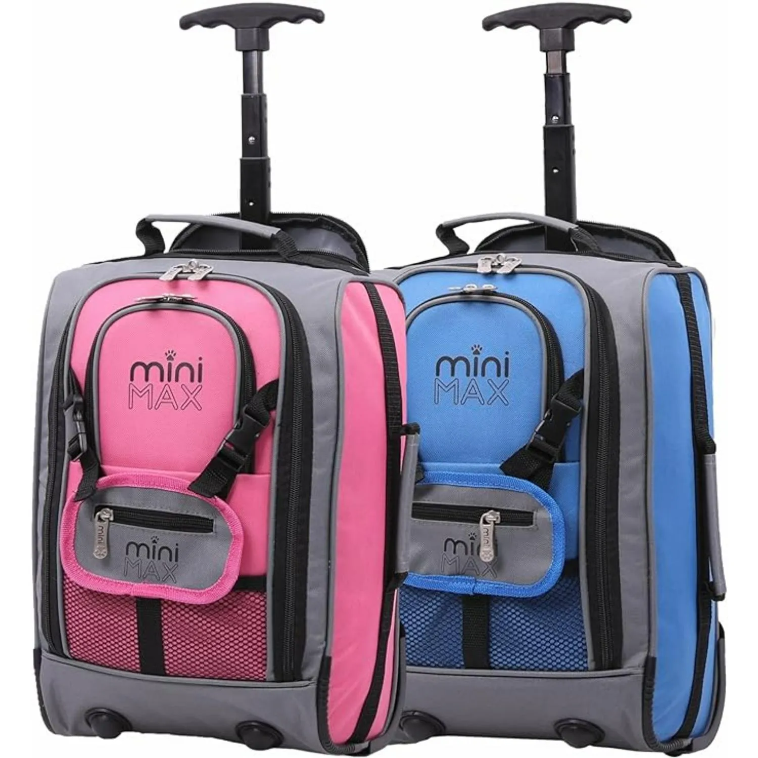 Aerolite MiniMax Ryanair Maximum 40x20x25cm Size Cabin Hand Luggage, 20L Under Seat Trolley Backpack With Wheels, 2 Year Warranty