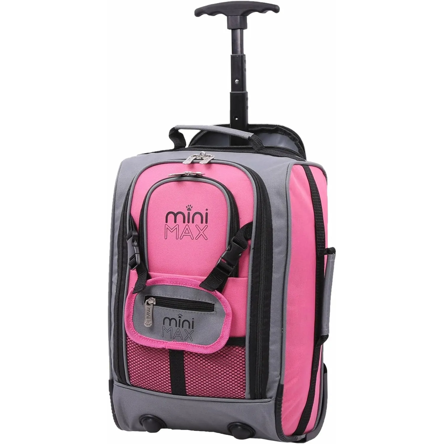 Aerolite MiniMax Ryanair Maximum 40x20x25cm Size Cabin Hand Luggage, 20L Under Seat Trolley Backpack With Wheels, 2 Year Warranty