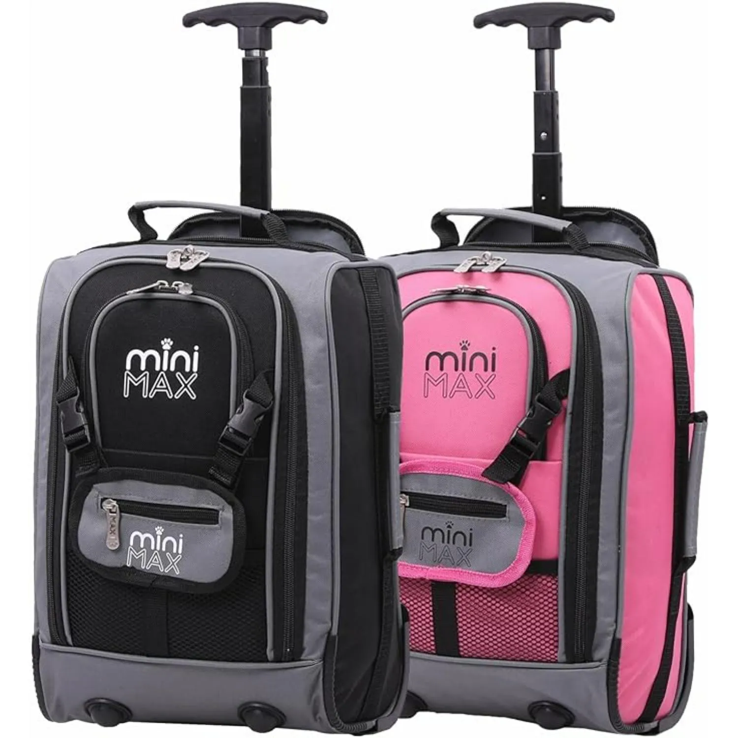 Aerolite MiniMax Ryanair Maximum 40x20x25cm Size Cabin Hand Luggage, 20L Under Seat Trolley Backpack With Wheels, 2 Year Warranty