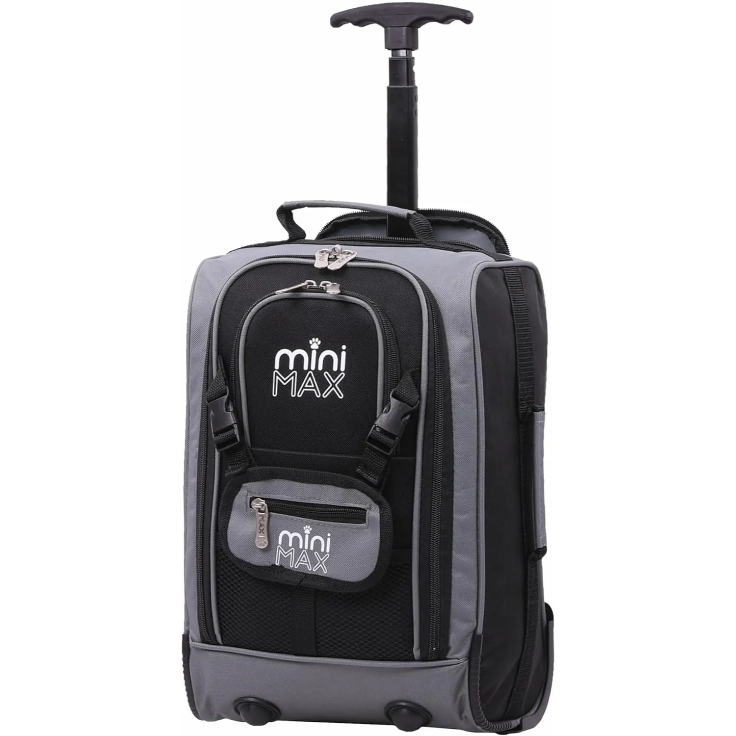 Aerolite MiniMax Ryanair Maximum 40x20x25cm Size Cabin Hand Luggage, 20L Under Seat Trolley Backpack With Wheels, 2 Year Warranty