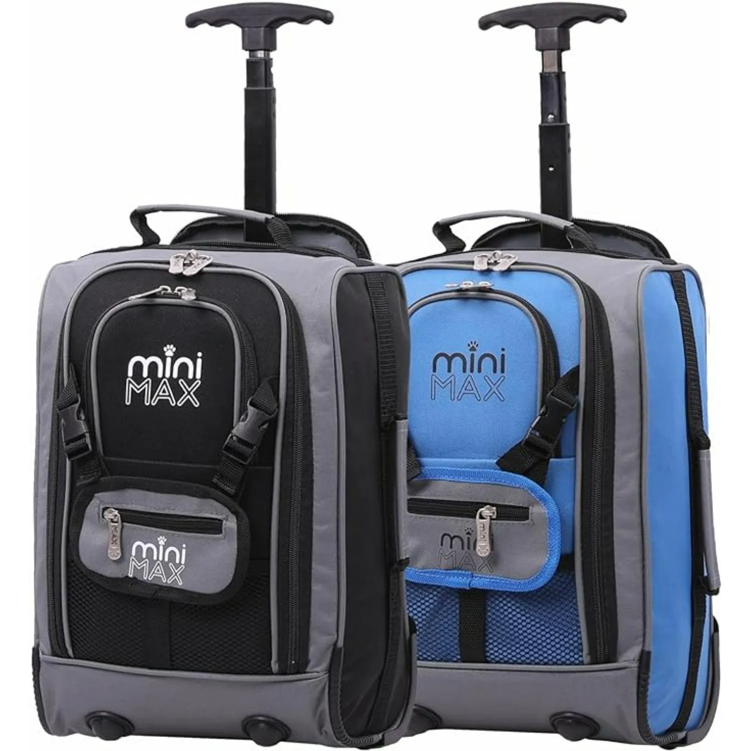 Aerolite MiniMax Ryanair Maximum 40x20x25cm Size Cabin Hand Luggage, 20L Under Seat Trolley Backpack With Wheels, 2 Year Warranty