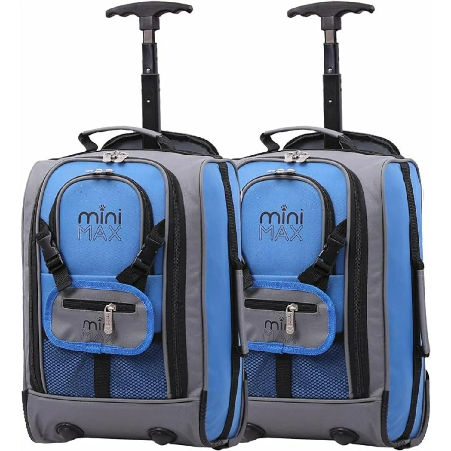 Aerolite MiniMax Ryanair Maximum 40x20x25cm Size Cabin Hand Luggage, 20L Under Seat Trolley Backpack With Wheels, 2 Year Warranty