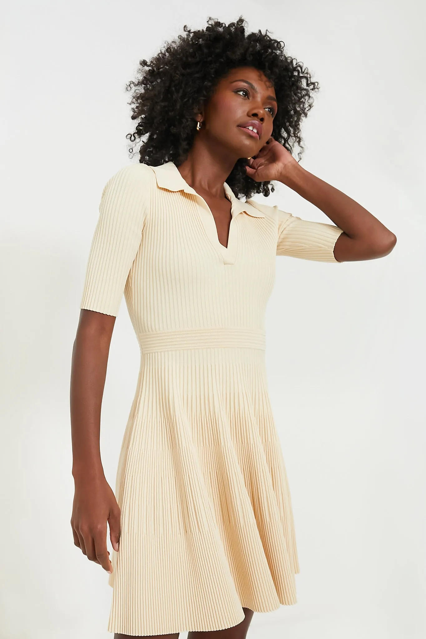 Almond Patricia Polo Mini Dress