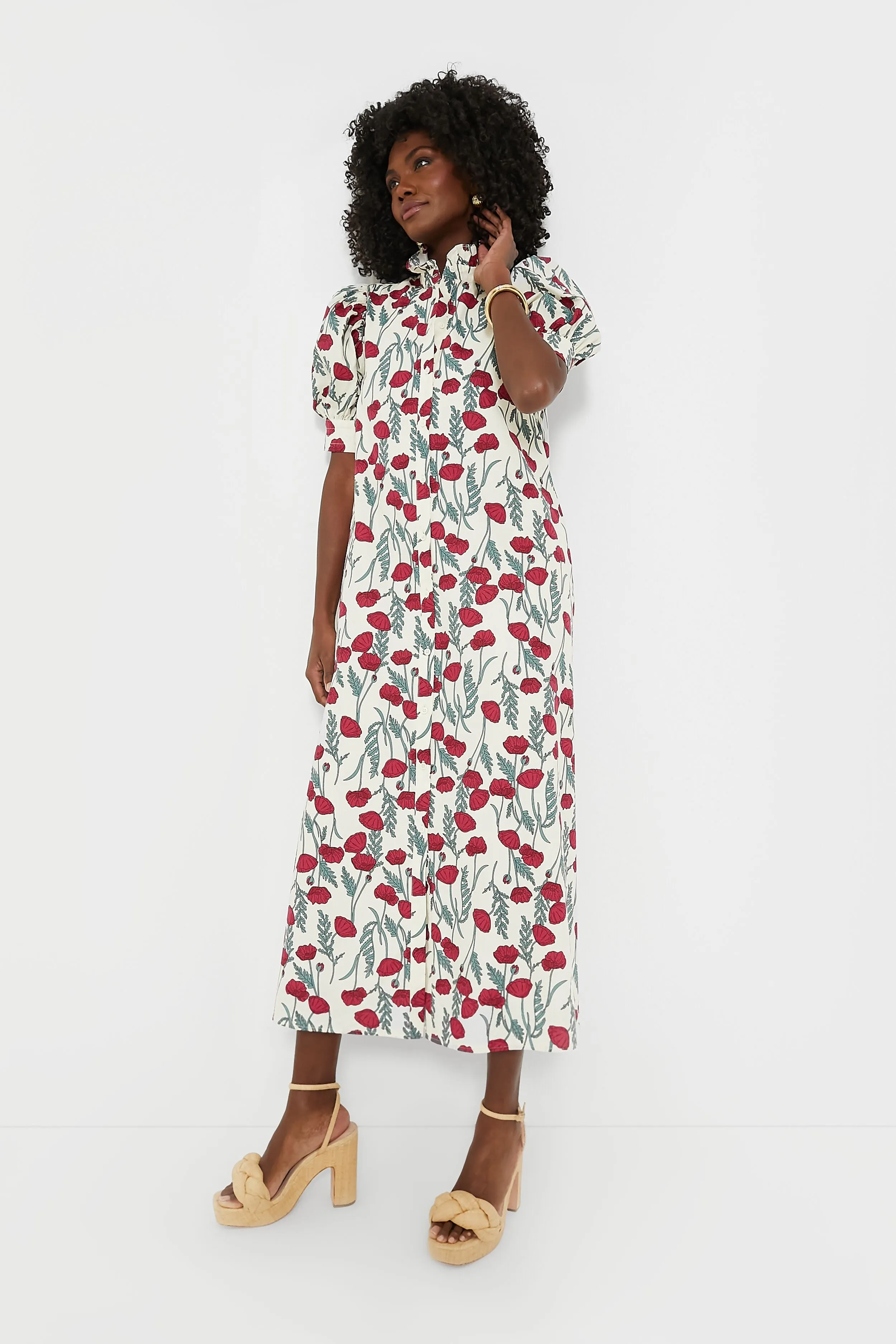 Amaryllis Floral Louisa Maxi Dress