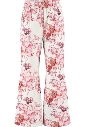 Ashluxe Female Printed Track Pant Pink Flower Aop