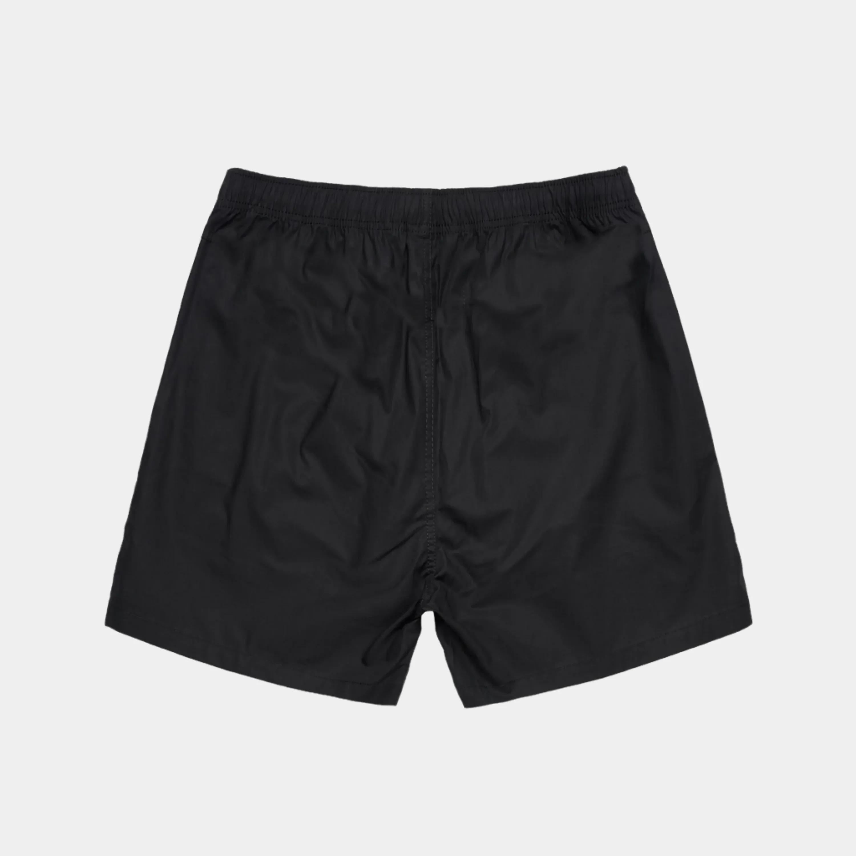 Ashuxe Classic Satin Logo Swimshort Black