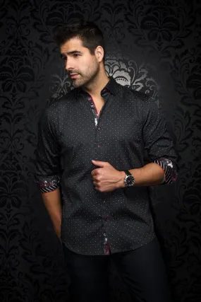 Au Noir Shirt | LANZANI, Black Red