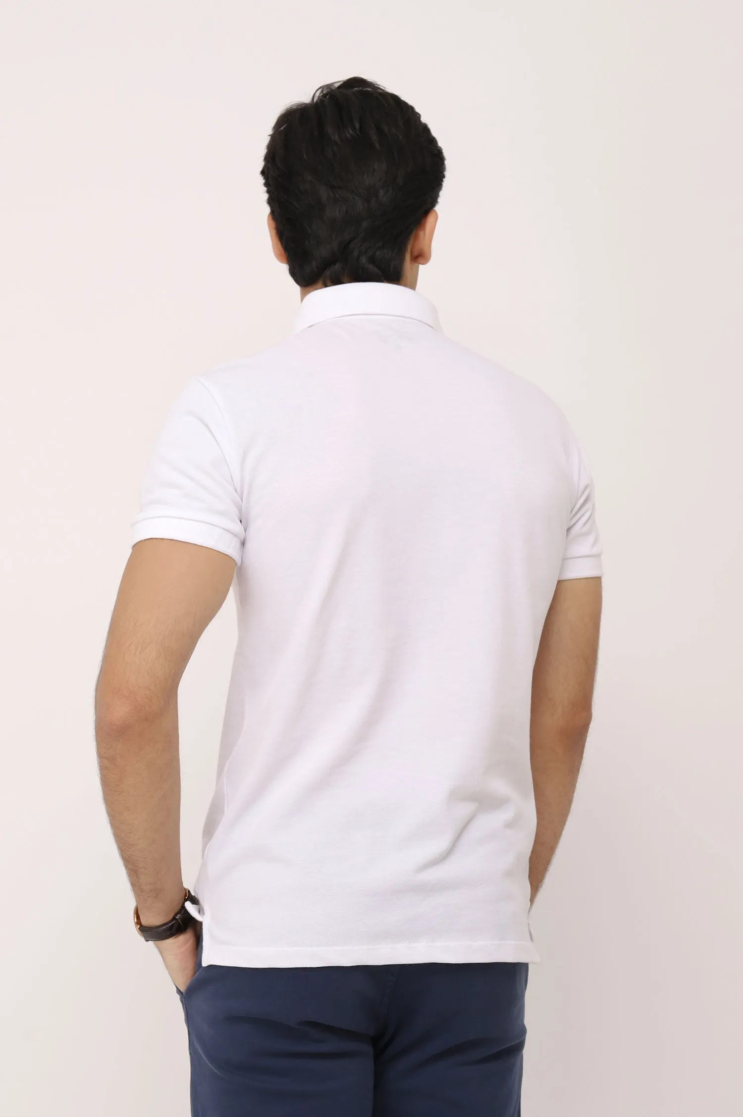 BASIC POLO SHIRT-WHITE