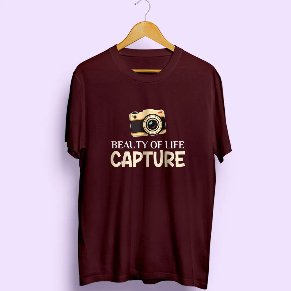 Beauty of Life Capture Half Sleeve T-Shirt