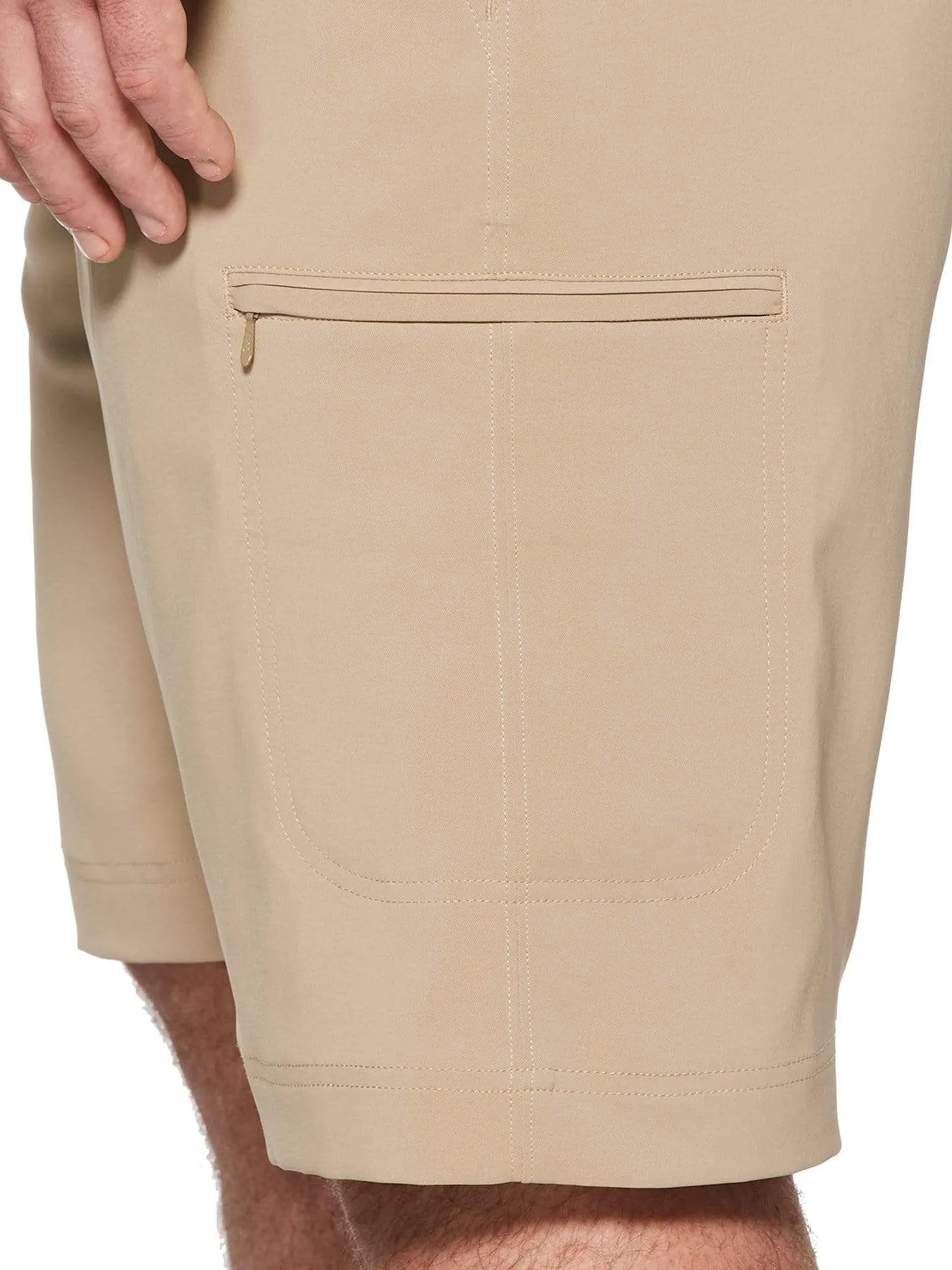 Big & Tall Stretch Solid Cargo Short with Active Waistband