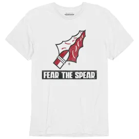 Blue 84 Men's Vault Arrowhead/Fear the Spear Short Sleeve Slub T-shirt - White