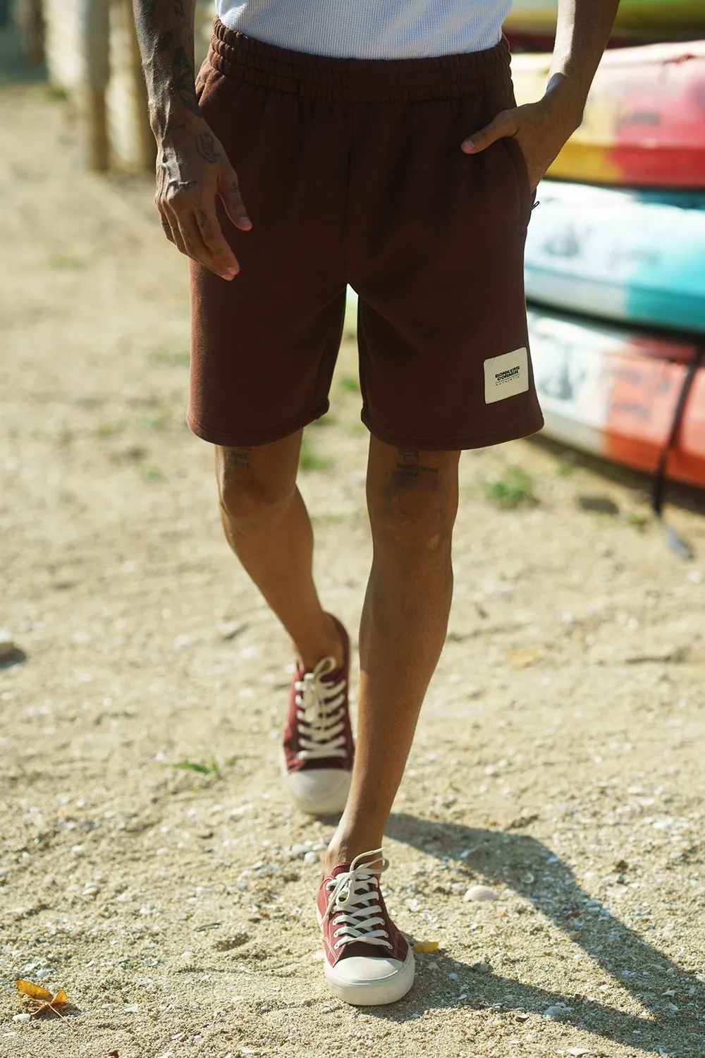 Brown Heavyweight Lounge Shorts