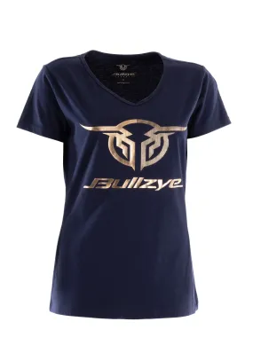 Bullzye Ladies Authentic Short Sleeve Tee - Navy - BCP2502225