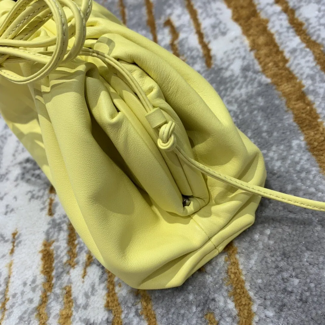 BV Mini Pouch For Women 8.6in/22cm In Light Yellow