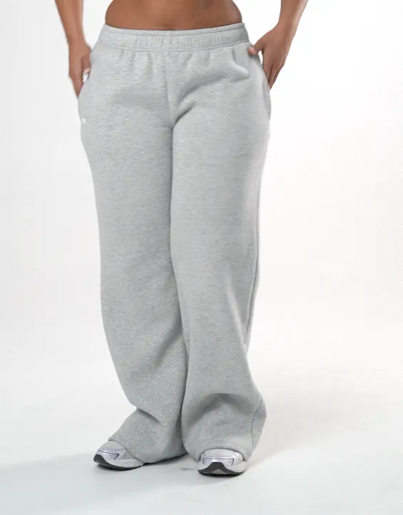 Classic Straight Leg Jogger - Dark Grey Marle