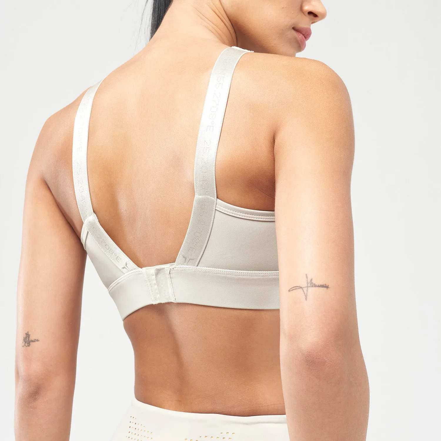 Code High-Neck Adjustable Bra - Willow Grey