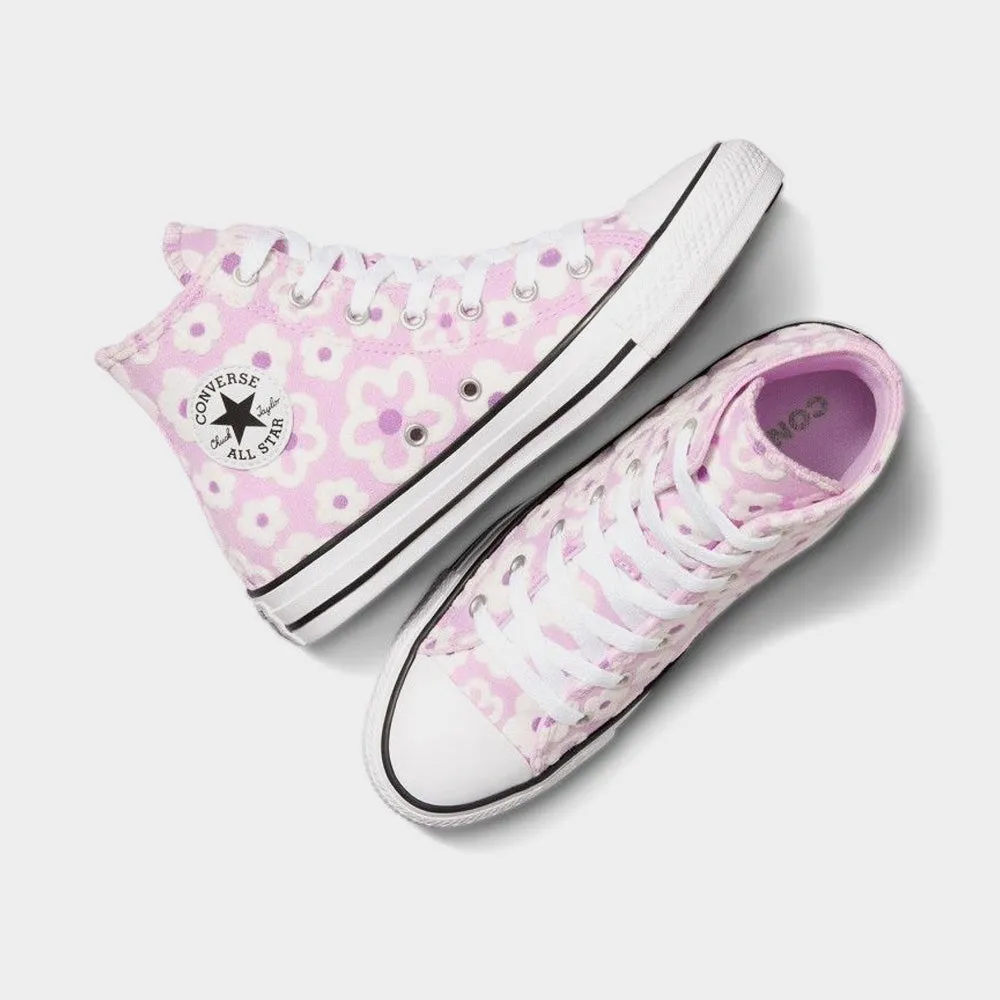 Converse Womens Chuck Taylor All Star Floral Embroidery Sneaker Lilac/White _ 181071 _ Lilac