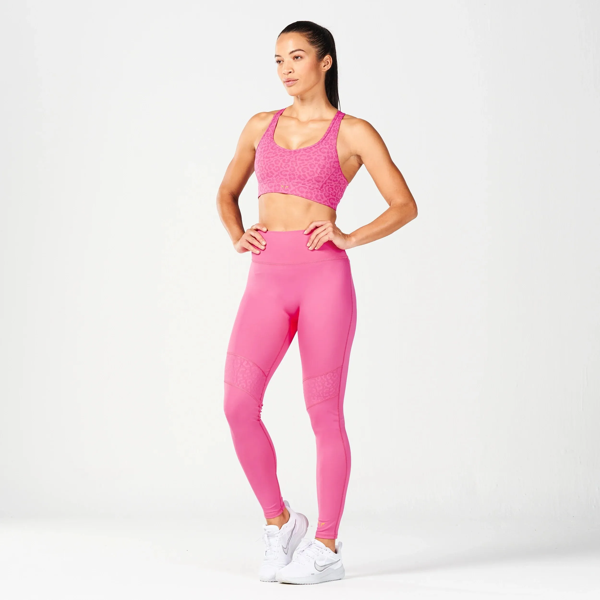 Core Elevate Bra - Hot Pink Print