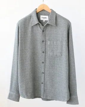 Corridor Pearl Boucle Shirt / Navy