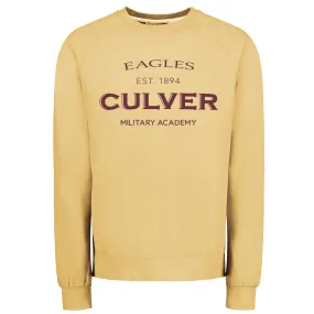 Culver Military Academy Vintage Fleece Crew - Sun Ray Yellow