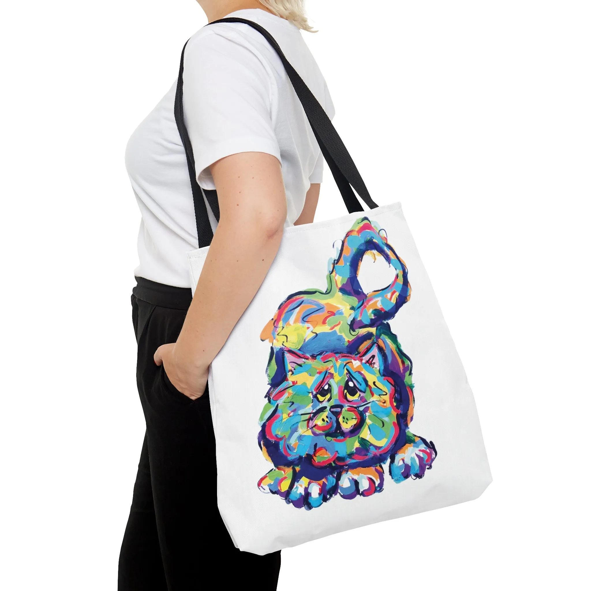 Debby Carman's Vibrant Cat Tote – Three Sizes!