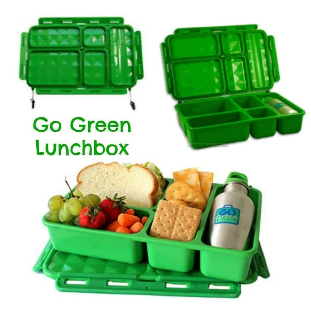 Go Green Lunchset Shark Frenzy GREEN Box