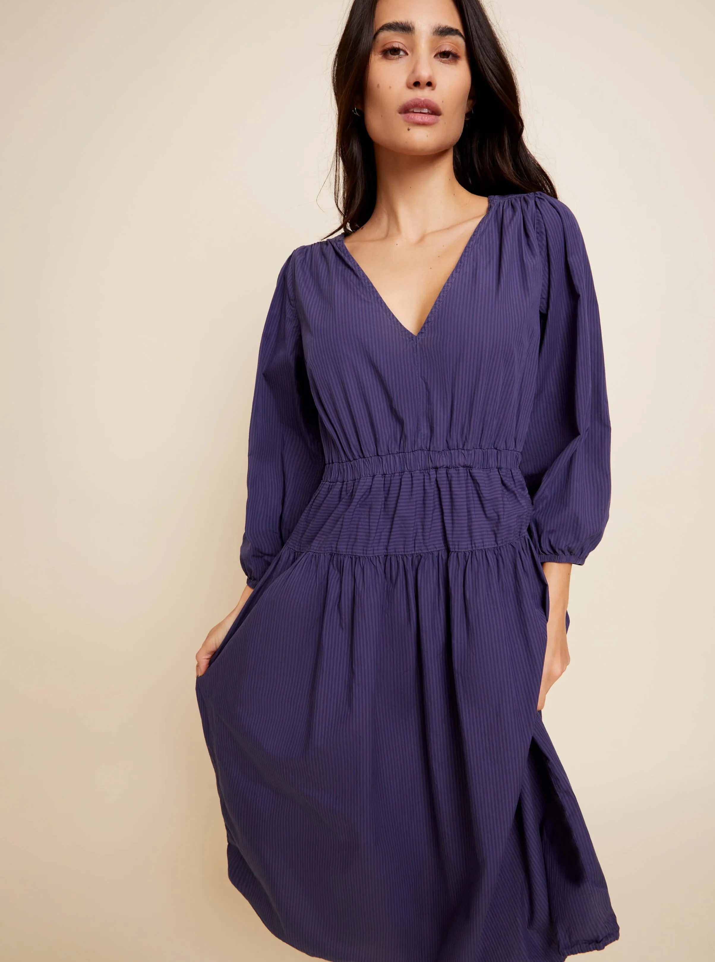 Graciela Dress - Shadow Stripe