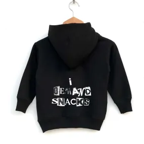 I Demand Snacks Kids Hoodie