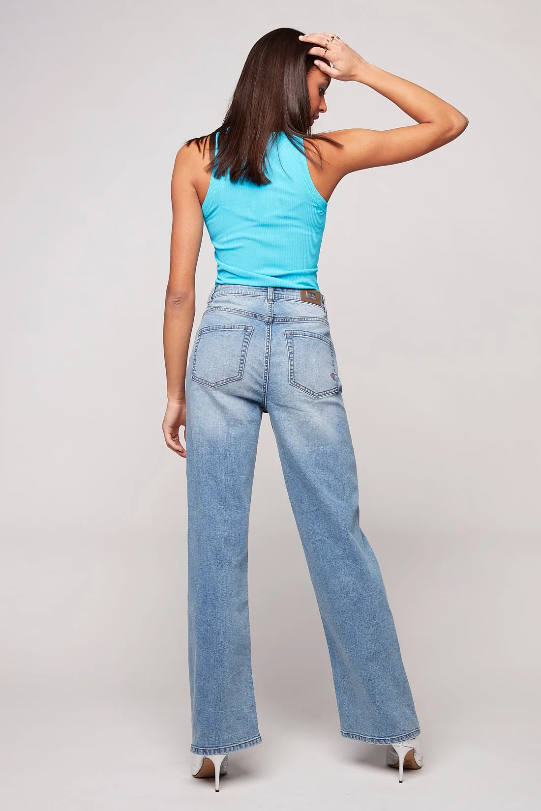 JANIS - Wide Leg Jean - Medium Blue