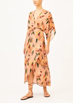 Katherine Light Pink Floral Maxi Dress