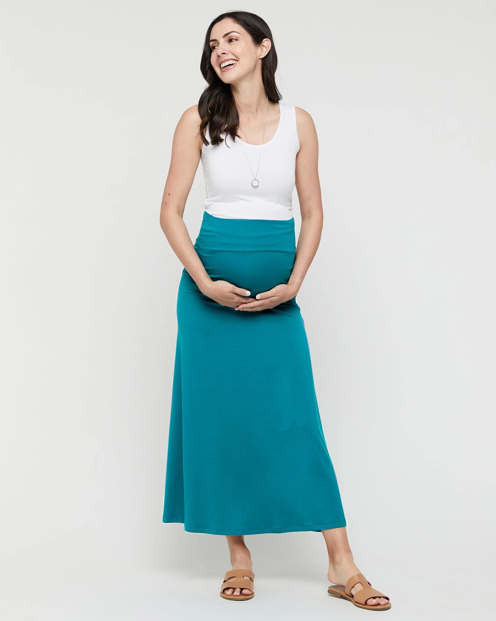 Lana Long Skirt - Teal