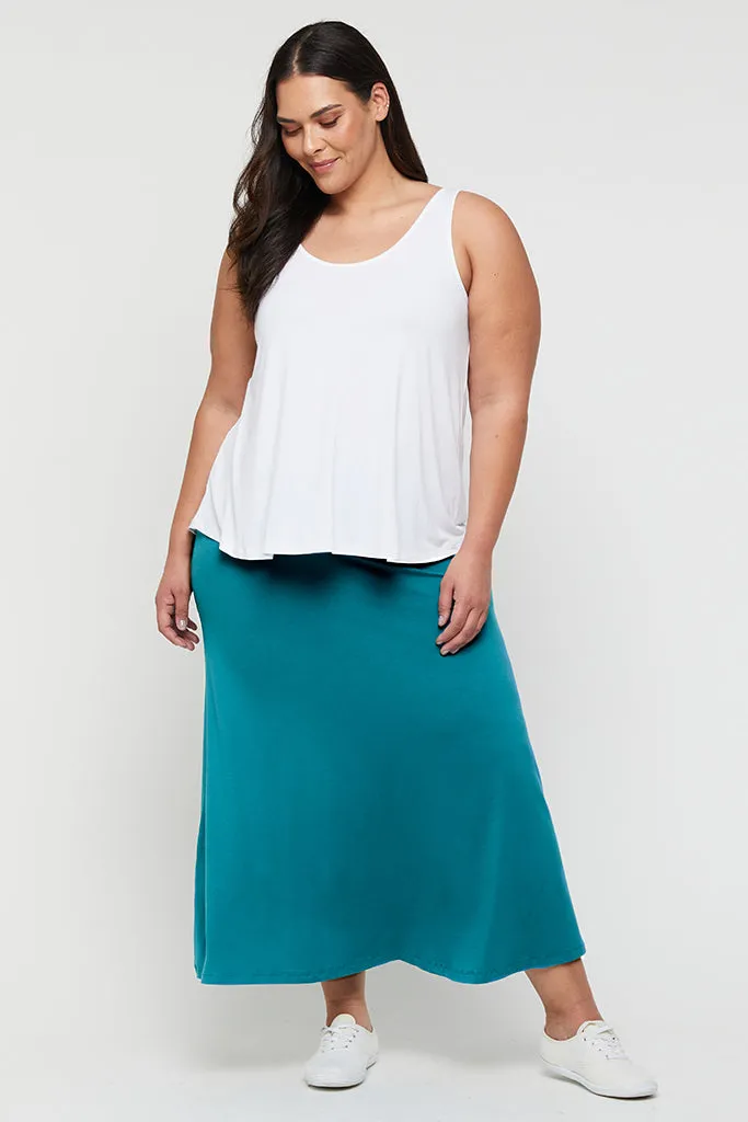 Lana Long Skirt - Teal