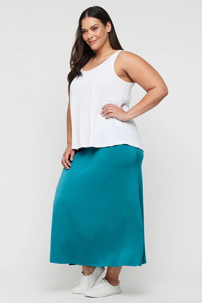 Lana Long Skirt - Teal