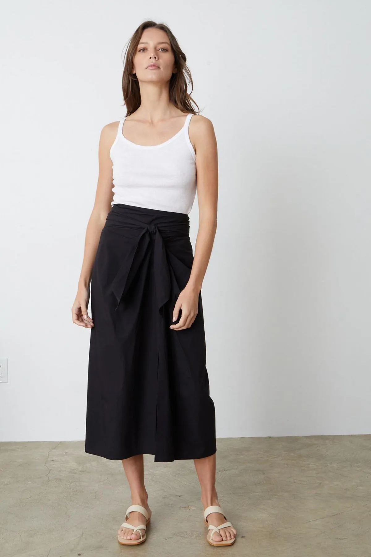 LEENA TIE FRONT SKIRT