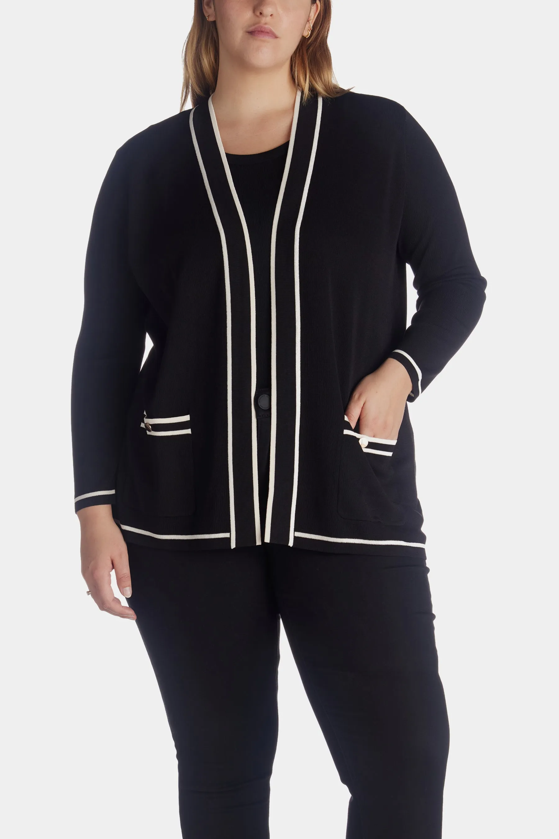 Malibu Cardigan With Tipping