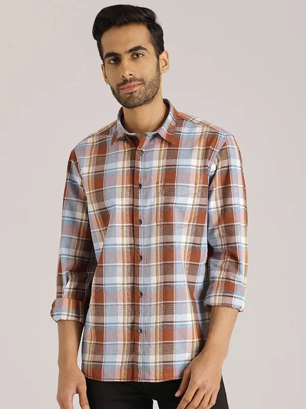 Men Checked Full Sleeve Cotton Shirt