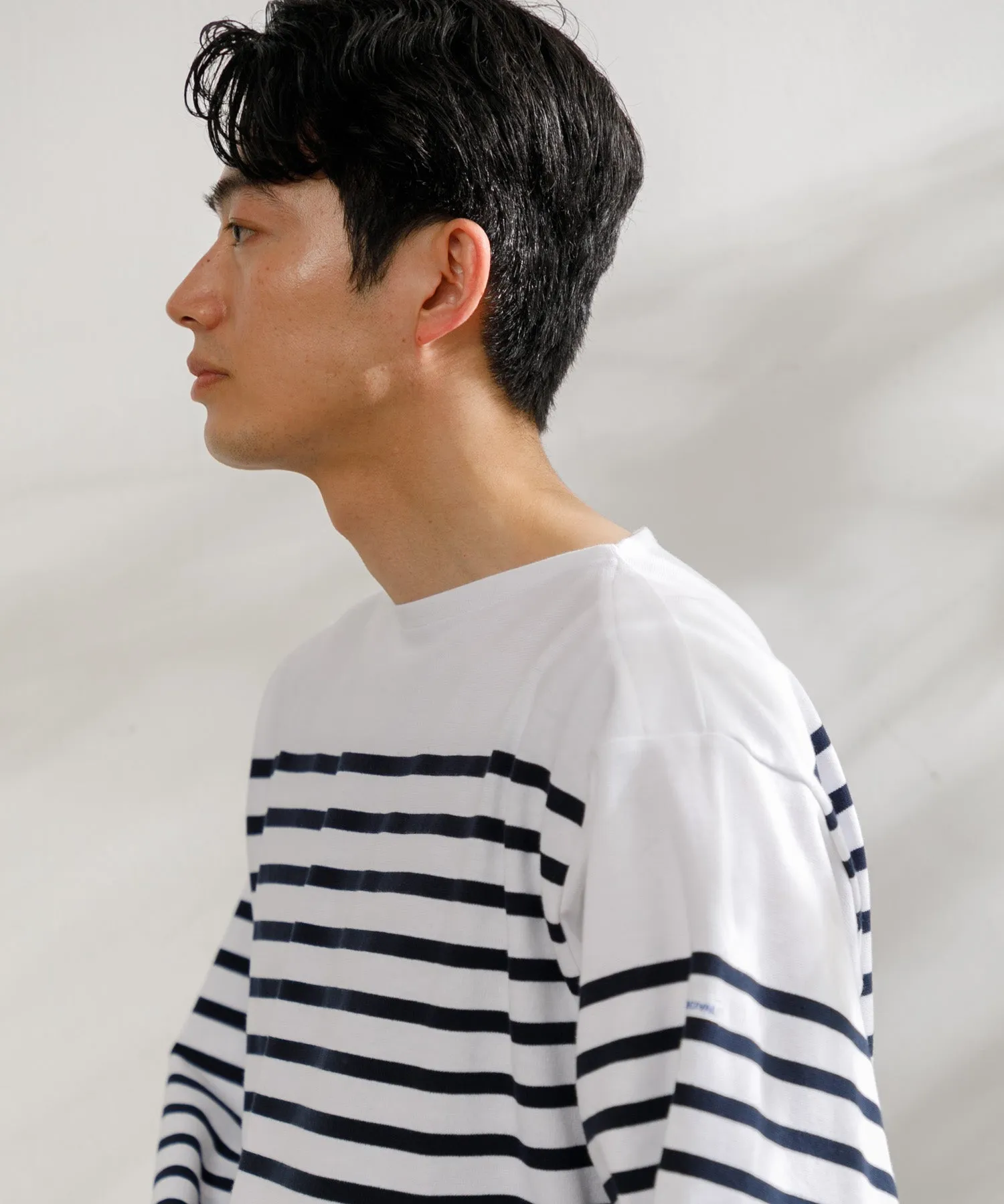 【MEN】ORCIVAL WIDE BODY BOAT NECK L/S PULLOVER