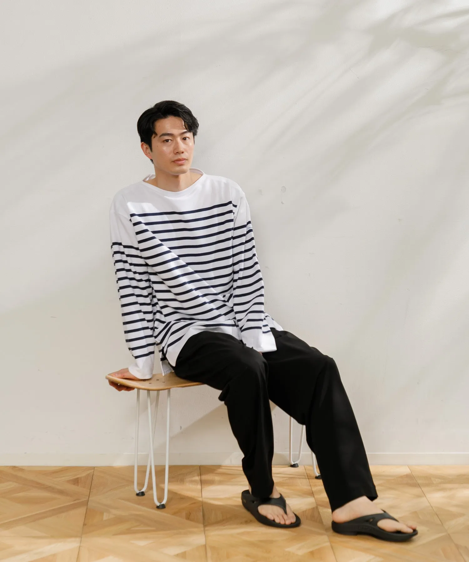 【MEN】ORCIVAL WIDE BODY BOAT NECK L/S PULLOVER