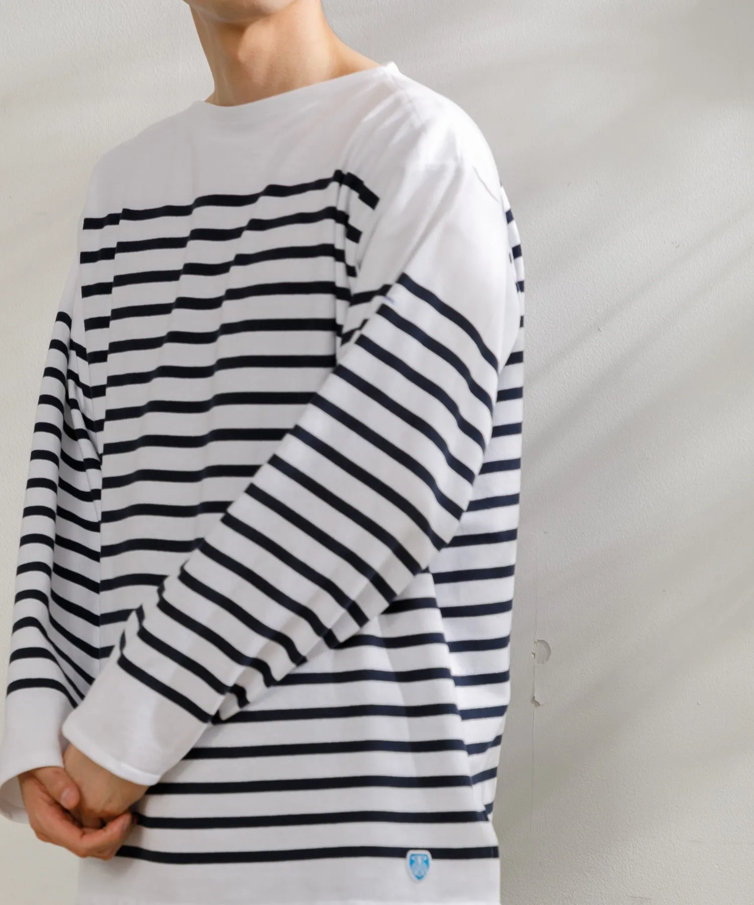 【MEN】ORCIVAL WIDE BODY BOAT NECK L/S PULLOVER