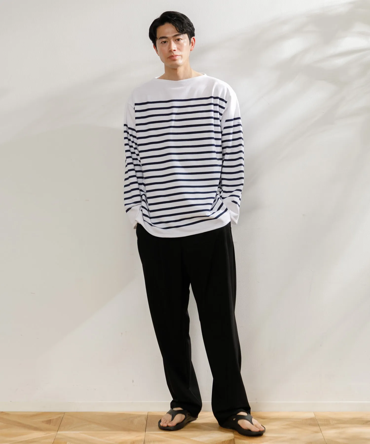 【MEN】ORCIVAL WIDE BODY BOAT NECK L/S PULLOVER