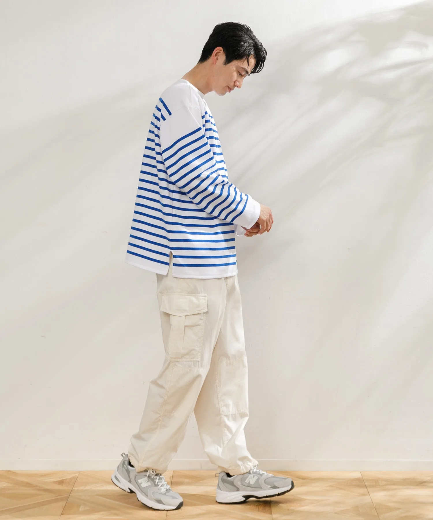 【MEN】ORCIVAL WIDE BODY BOAT NECK L/S PULLOVER