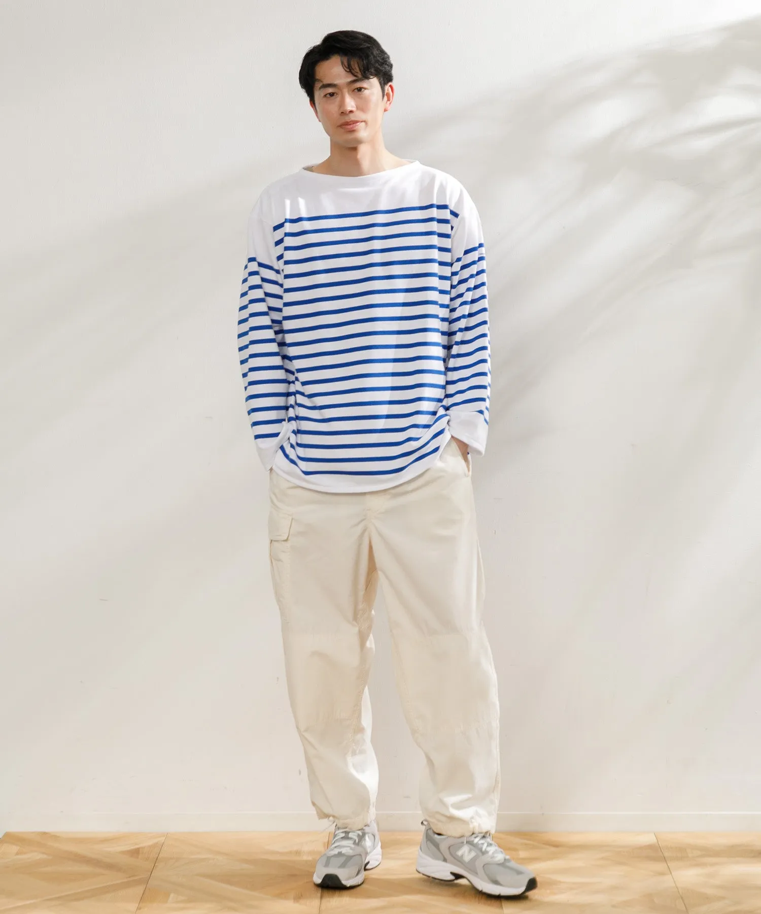 【MEN】ORCIVAL WIDE BODY BOAT NECK L/S PULLOVER