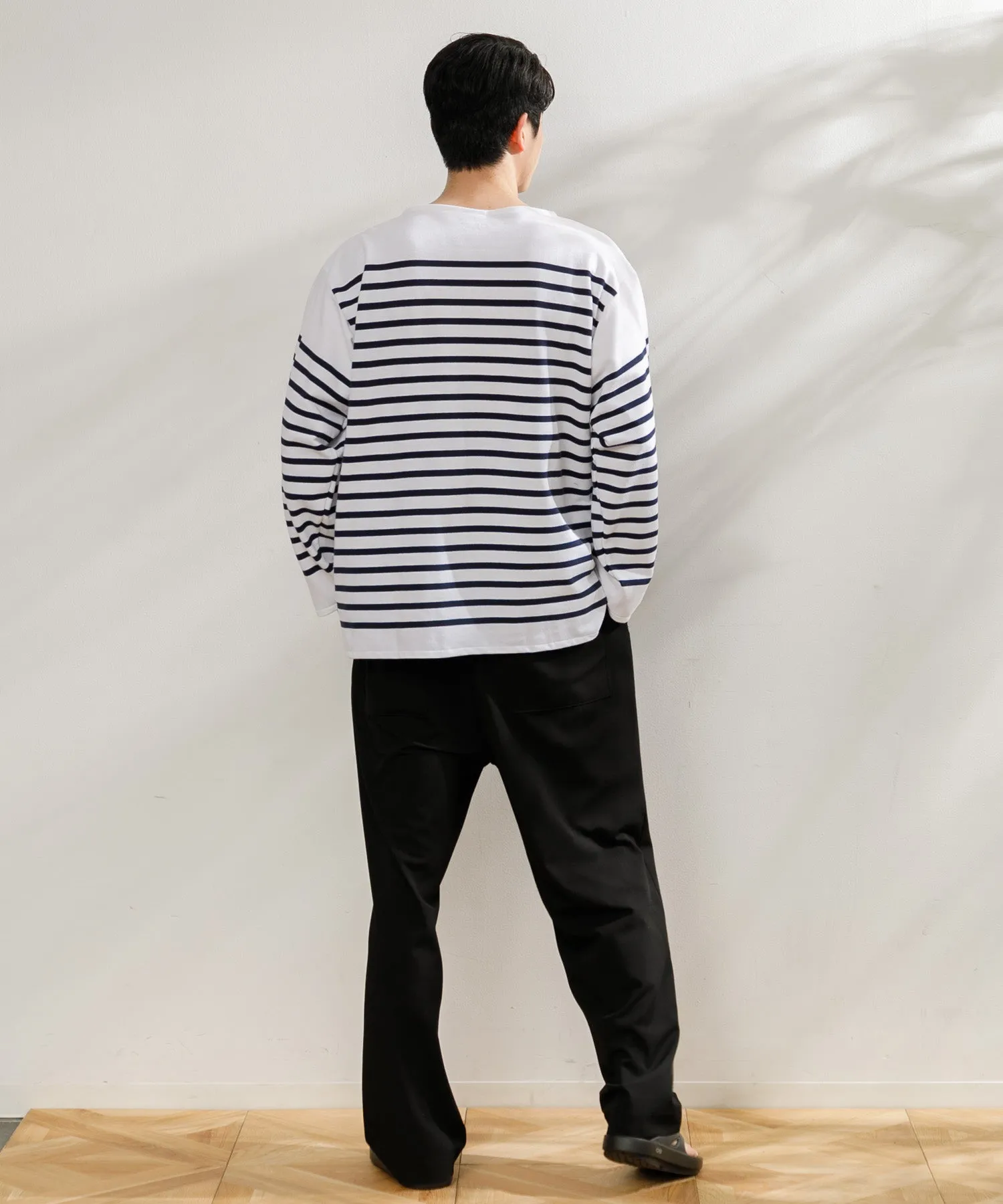 【MEN】ORCIVAL WIDE BODY BOAT NECK L/S PULLOVER