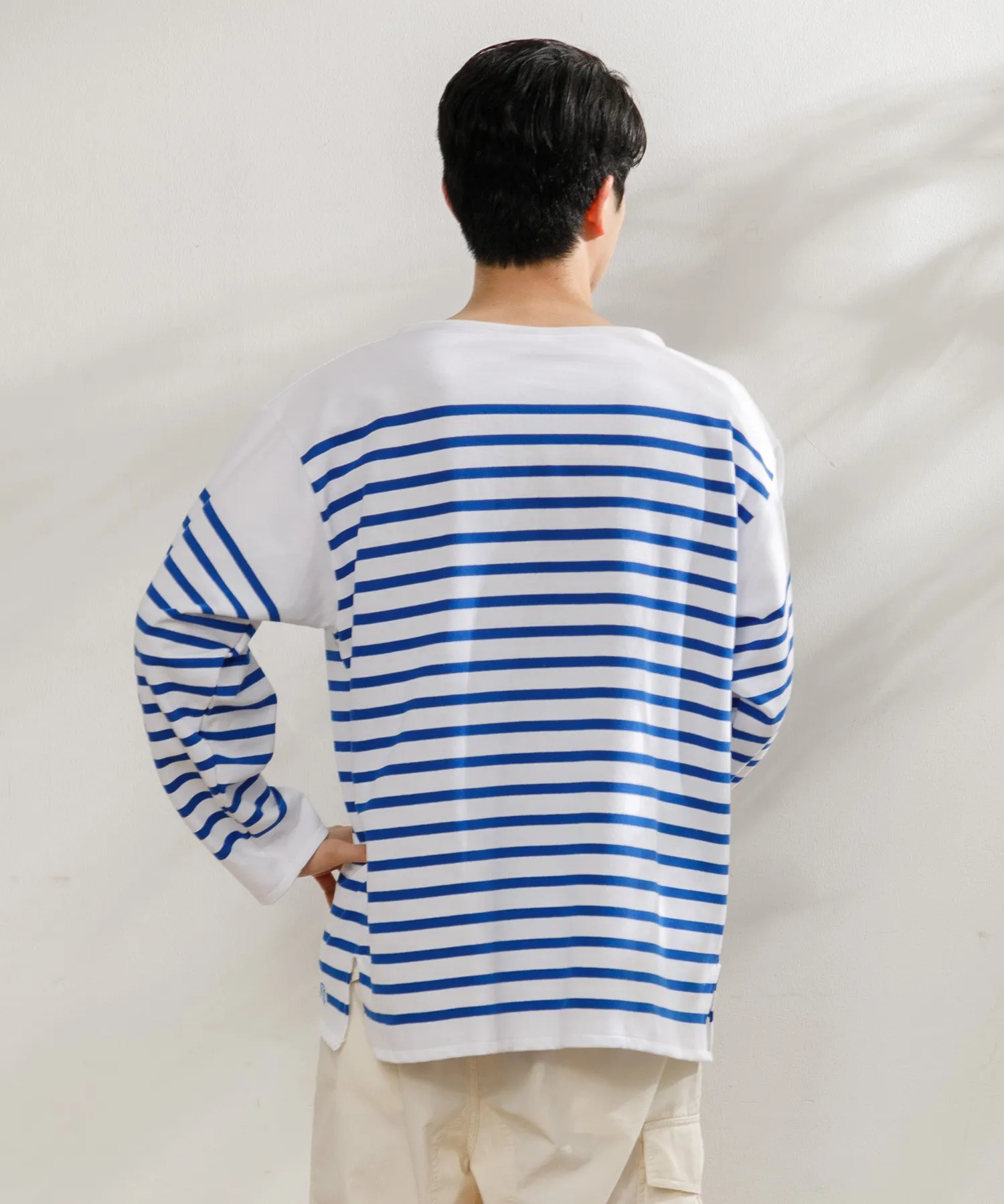 【MEN】ORCIVAL WIDE BODY BOAT NECK L/S PULLOVER